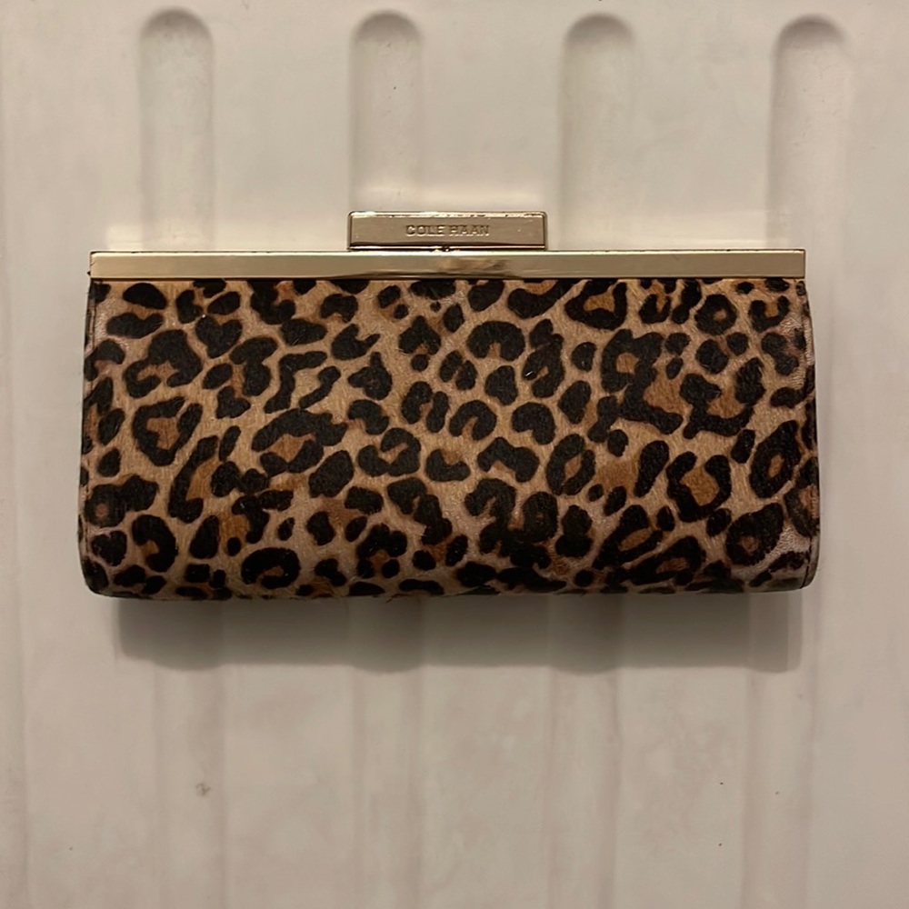 Cole Haan leopard wallet